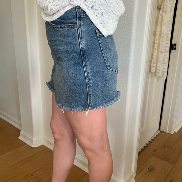 Free people zip denim mini - Picture 3 of 7